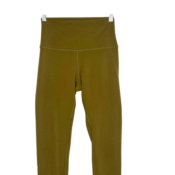 FLEO El Toro 7/8 Leggings High Rise Elastic Waist Tight Fit Green Womens Size S - Picture 4 of 8